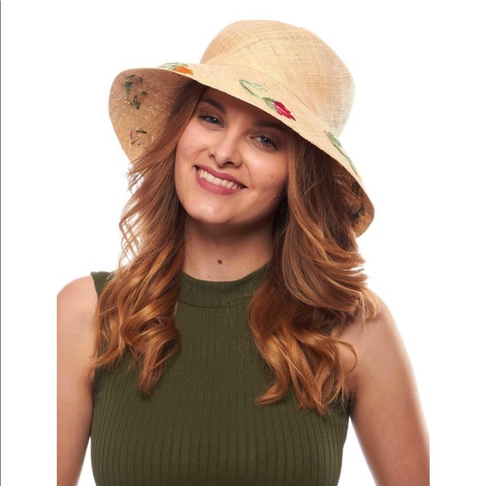 Handmade straw bucket Hat
